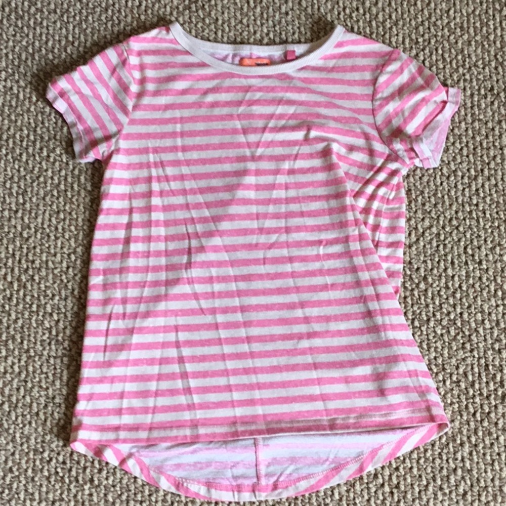 Pink and white shirt